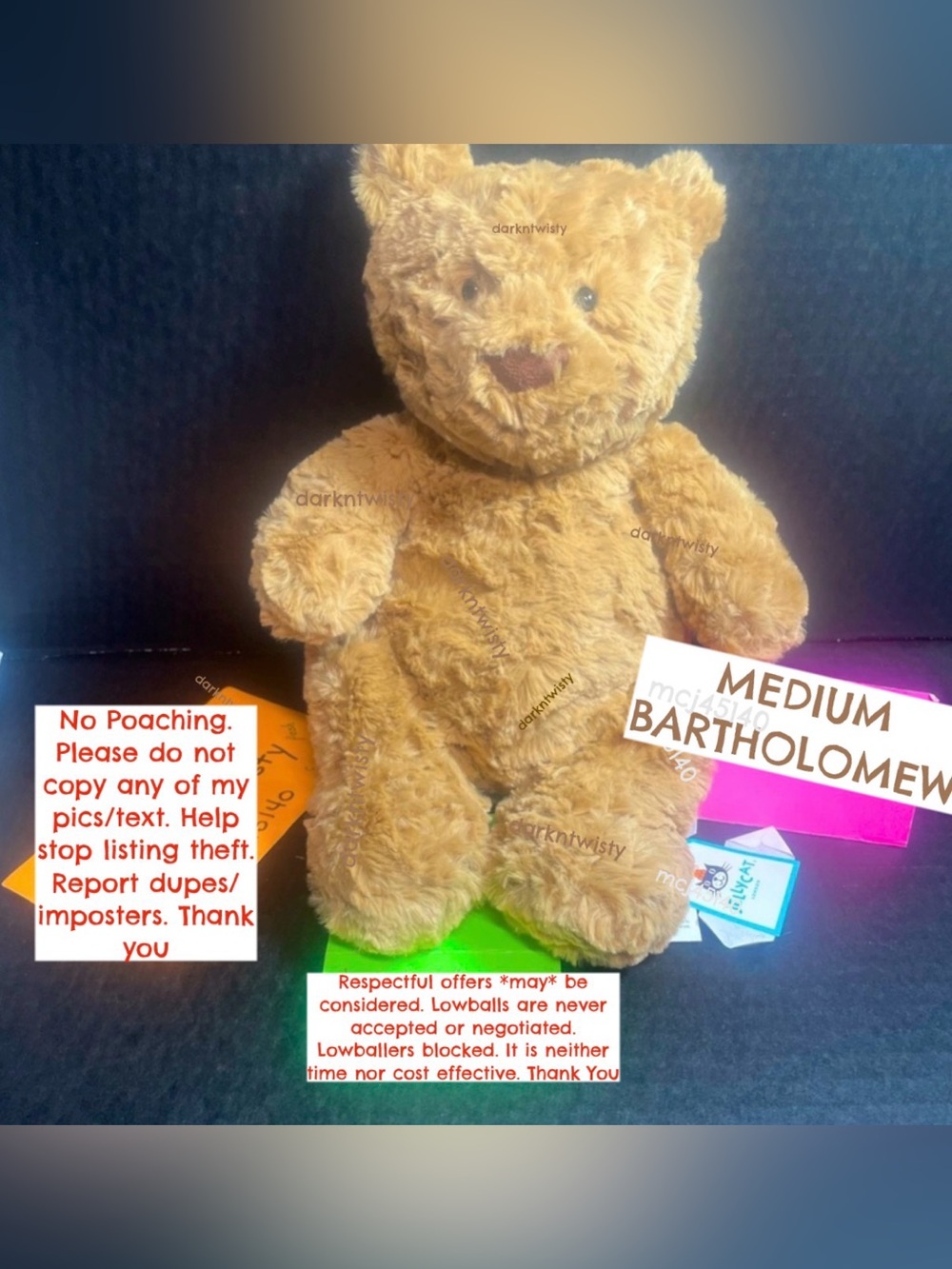 BNWT JELLYCAT MEDIUM BARTHOLOMEW BEAR